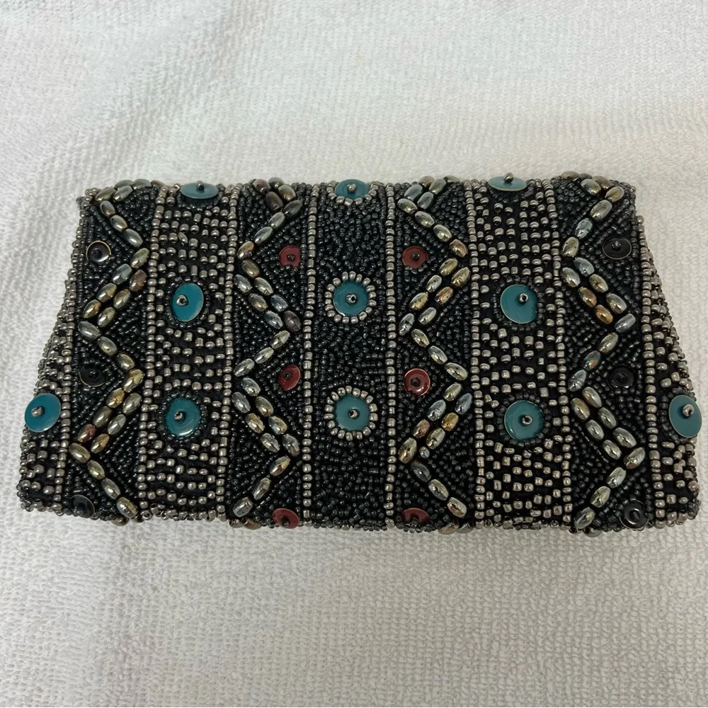 Lockheart Intricate Beaded Clutch Bag